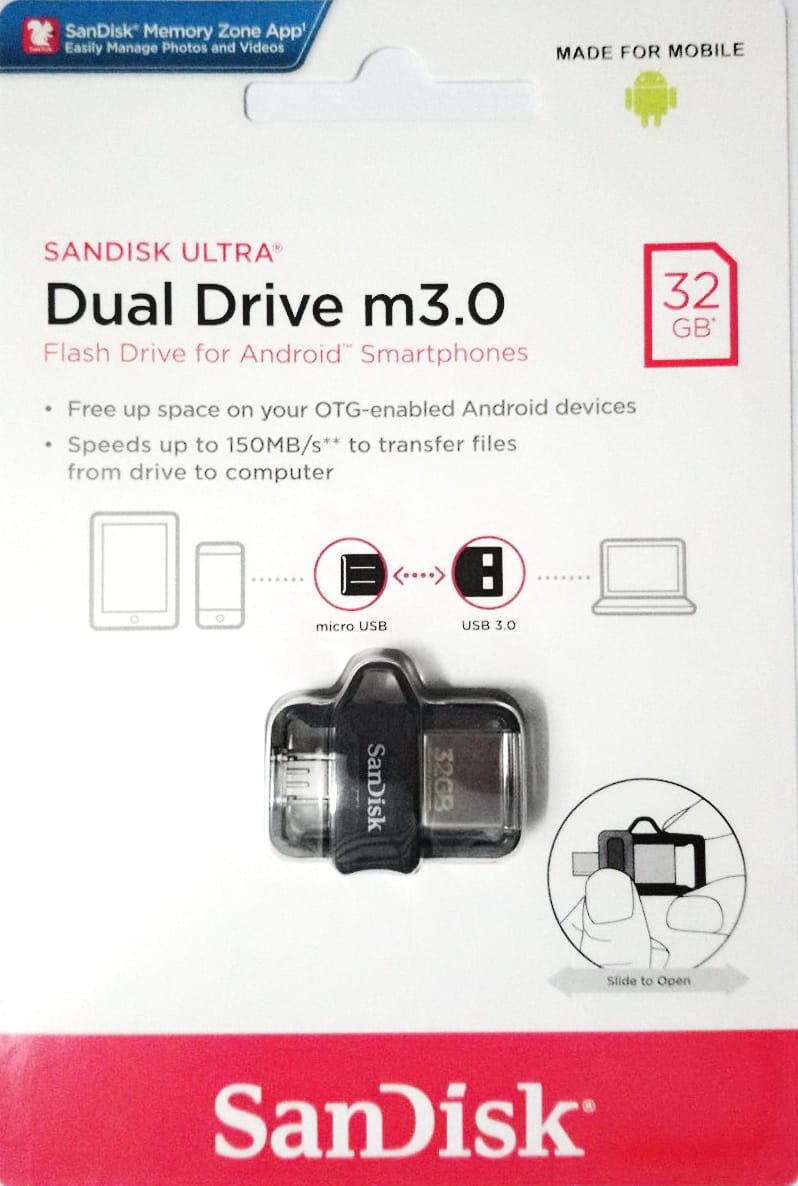SanDisk Ultra Dual Drive m3.0 - 32GB 